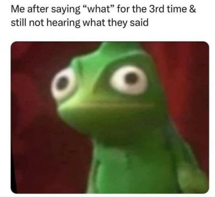 Blurred wide-eyed cartoon lizard meme illustrating confusion and humor related to mental health memes and therapy cost.