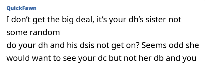 Comment discussing MIL and SIL planning a secret operation to see the newborn baby, confusing and upsetting the new mom.