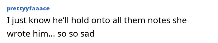 Comment expressing sadness about a mother slipping a loving note in her son's lunchbox before being fatally shot.