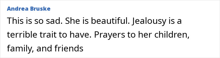 Comment expressing sadness and prayers for a mom who slipped a loving note in her son&rsquo;s lunchbox before being fatally shot.