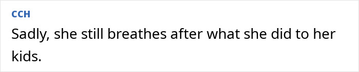 Text post with caption Sadly, she still breathes after what she did to her kids, referencing a convicted doomsday cult mom&rsquo;s creepy message.