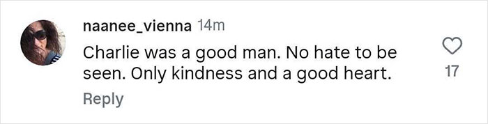 Comment on social media defending Charlie Kirk as a good man, amid discussion involving Amanda Seyfried and accusations of hate. Comment on social media defending Charlie Kirk as a good man, amid discussion involving Amanda Seyfried and accusations of hate.