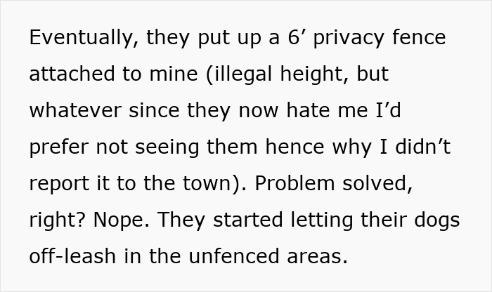 Woman teaching rude dog owners a lesson on respect after issues with off-leash dogs in the neighborhood unfenced areas.