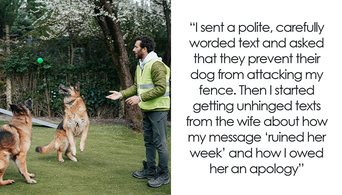 Neighbor Claims “They’re Just Doing Their Job” As Their Dogs Go Absolutely Wild, Woman Lets Cameras Handle It