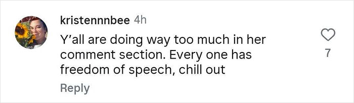 Social media comment defending freedom of speech amid backlash involving Amanda Seyfried and Charlie Kirk controversy. Social media comment defending freedom of speech amid backlash involving Amanda Seyfried and Charlie Kirk controversy.