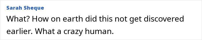 Comment screenshot showing text expressing shock about a pastor's son accused of disturbing acts against captive adults.