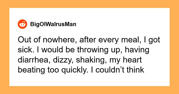 Person Gets Incredibly Sick After Eating MIL’s Meals, Magically Recovers Without Them