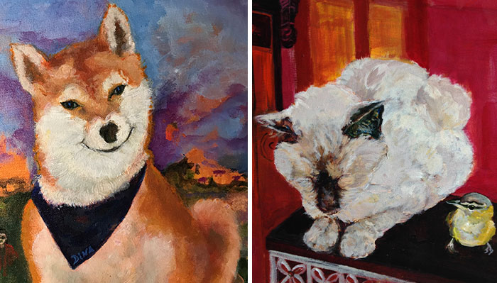 I Paint Custom Pet Portraits That Capture Personality And Spirit (12 Pics)