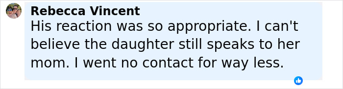 Screenshot of a Facebook comment discussing a dad&rsquo;s devastated reaction to finding out his wife secretly bullied their daughter.