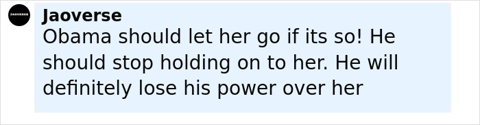 Comment on social media about Barack Obama discussing challenges with wife Michelle after presidency, expressing concern about their relationship. Comment on social media about Barack Obama discussing challenges with wife Michelle after presidency, expressing concern about their relationship.