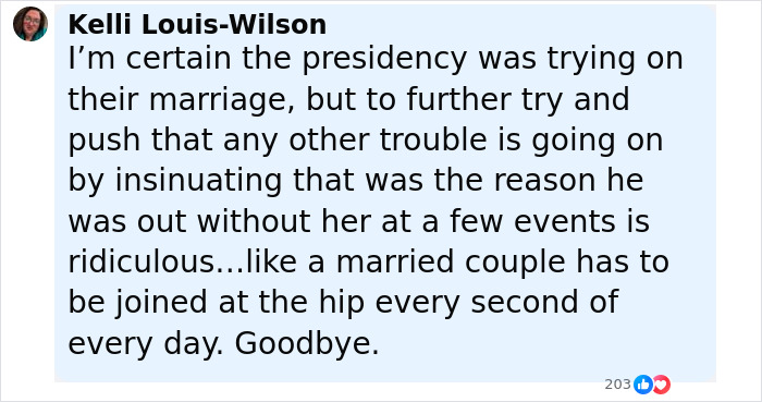 Screenshot of a social media comment discussing challenges Barack Obama and his wife Michelle faced after the presidency. Screenshot of a social media comment discussing challenges Barack Obama and his wife Michelle faced after the presidency.