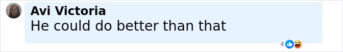 Comment by Avi Victoria saying he could do better, reacting to news about Sacha Baron Cohen and 27YO adult star after divorce. Comment by Avi Victoria saying he could do better, reacting to news about Sacha Baron Cohen and 27YO adult star after divorce.