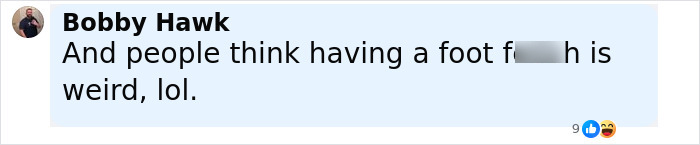 Screenshot of a social media comment reacting humorously to the story of a surgeon who intentionally had own legs amputated. Screenshot of a social media comment reacting humorously to the story of a surgeon who intentionally had own legs amputated.