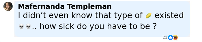 Mafernanda Templeman commenting with skull emojis, reacting to disturbing crimes related to surgeon who amputated own legs. Mafernanda Templeman commenting with skull emojis, reacting to disturbing crimes related to surgeon who amputated own legs.