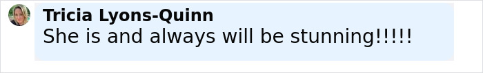 Comment from Tricia Lyons-Quinn praising Jessica Simpson's appearance amid plastic surgery rumors after VMAs red carpet event. Comment from Tricia Lyons-Quinn praising Jessica Simpson's appearance amid plastic surgery rumors after VMAs red carpet event.