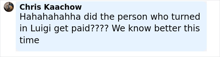 Screenshot of social media comment discussing the escape of the main suspect in Charlie Kirk's fatal attack case.