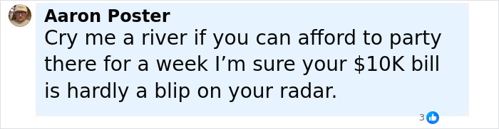 Comment by Aaron Poster discussing a $10,000 charge by Airbnb owners for a selfie inside famous invisible house.