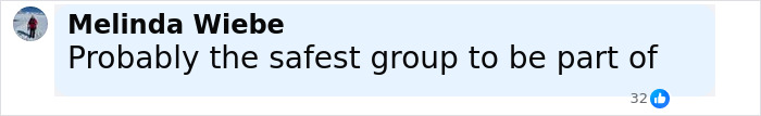 Comment from Melinda Wiebe about feeling safe in a gay running club, highlighting an awkward yet viral moment. Comment from Melinda Wiebe about feeling safe in a gay running club, highlighting an awkward yet viral moment.