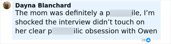 Screenshot of a social media comment discussing a mom who anonymously sent lewd texts to her daughter. Screenshot of a social media comment discussing a mom who anonymously sent lewd texts to her daughter.