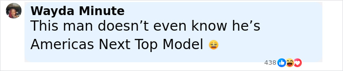 Social media post commenting on Americas Next Top Model, featuring Luigi Mangione Shein ad going viral.