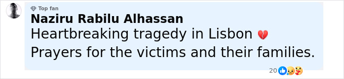 "So Shocking And Awful": Husband Swaps Seats With Wife And Loses Life In Lisbon Crash