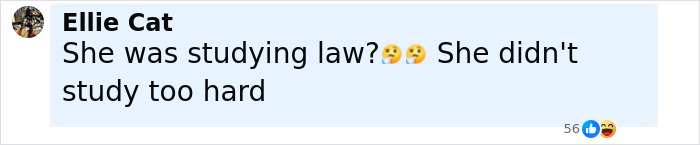 Screenshot of social media comment reacting to student jailed for life in Dubai for mistake with shocked emojis. Screenshot of social media comment reacting to student jailed for life in Dubai for mistake with shocked emojis.