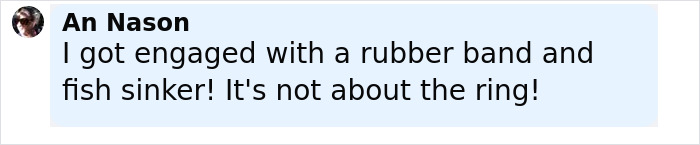 Woman's engagement post with rubber band and fish sinker goes viral for all the wrong reasons. Woman's engagement post with rubber band and fish sinker goes viral for all the wrong reasons.