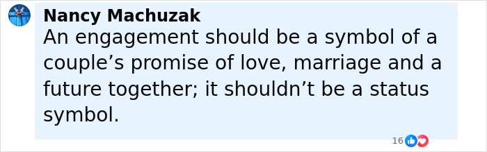 Social media post by a woman sharing her honest views on engagements and relationship promises. Social media post by a woman sharing her honest views on engagements and relationship promises.
