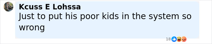Comment by Kcuss E Lohssa expressing concern about children in the system, related to mom of kids who vanished into wilderness.