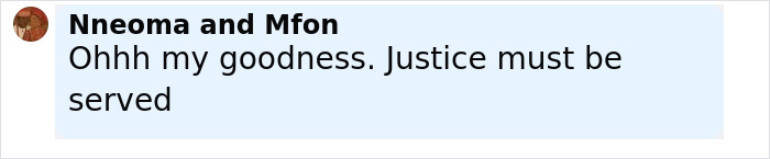 Comment from Nneoma and Mfon expressing shock and the need for justice in a brutal cold case solved after 52 years.