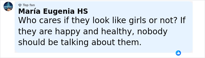 Comment defending Dancing With The Stars pro&rsquo;s son&rsquo;s feminine appearance amid trolls slamming her 3YO child.