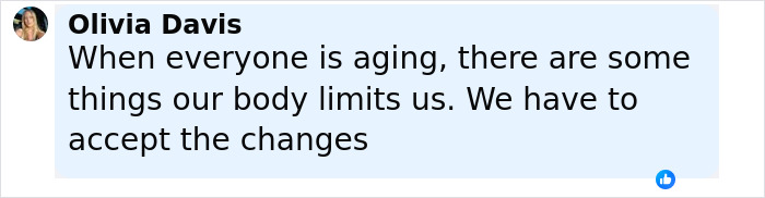 Olivia Davis comments on aging and body changes as fans defend Dwayne Johnson&rsquo;s new slim look and health concerns.
