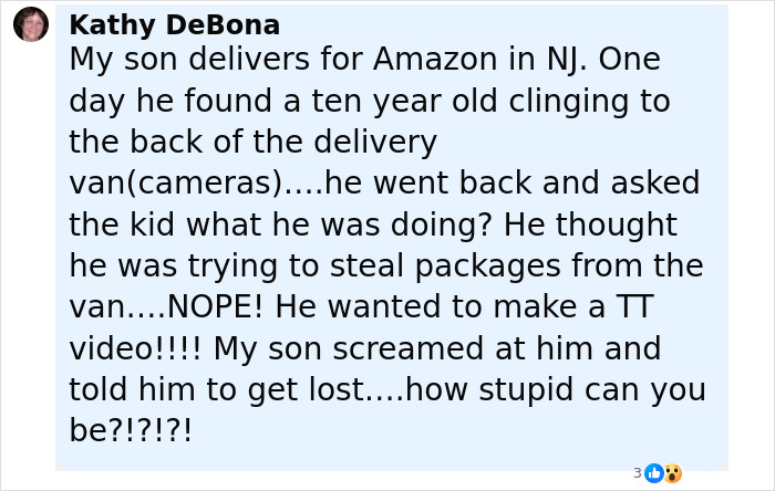 Screenshot of a social media post describing a viral TikTok trend causing severe injuries to teens.