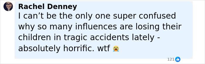 Social media post expressing shock over Disney influencer's children lost in tragic accident while husband fights for life in ICU.