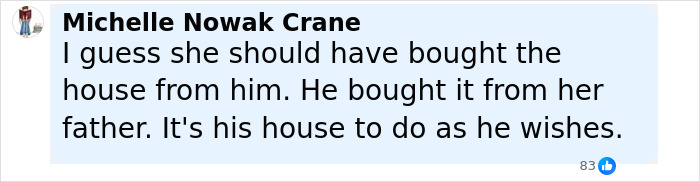 Comment by Michelle Nowak Crane discussing Richard Gere&rsquo;s multimillion-dollar home and ownership dispute with Paul Simon&rsquo;s daughter.