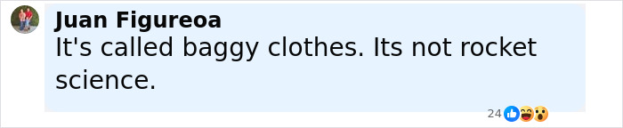 Comment from Juan Figueroa in black text defending Dwayne Johnson&rsquo;s slim look amid health concerns on a social media post.