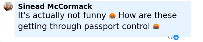 Screenshot of a Facebook comment about passengers eating their own passports and causing mayhem during a flight. Screenshot of a Facebook comment about passengers eating their own passports and causing mayhem during a flight.