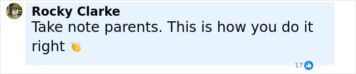 Comment praising two mothers for responsibly turning in their children aged 12 and 13, applauded by others online.