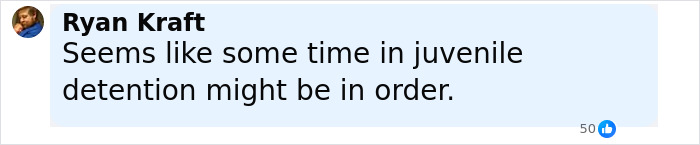 Facebook comment by Ryan Kraft stating juvenile detention might be appropriate after football player fractured rival&rsquo;s spine.