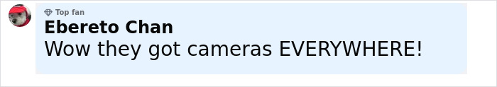 Comment by user Ebereto Chan expressing surprise about extensive camera coverage related to a $20K reward for sea lion incident in California.
