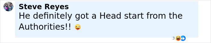 Comment by Steve Reyes expressing that someone got a head start from the authorities regarding a sea lion incident.