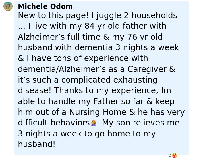 Caregiver shares update on managing dementia and Alzheimer&rsquo;s challenges with family members, highlighting Bruce Willis' daughter.