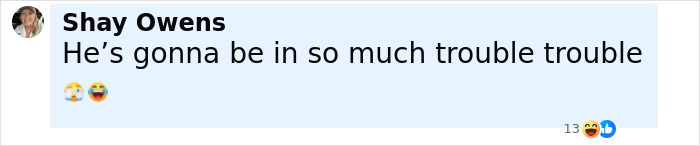 Comment by Shay Owens expressing concern and amusement about Travis Kelce&rsquo;s answer about Taylor Swift in a resurfaced video.