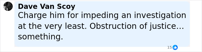 Comment by Dave Van Scoy discussing obstruction of justice related to a man who falsely confessed to being Charlie Kirk’s assassin. Comment by Dave Van Scoy discussing obstruction of justice related to a man who falsely confessed to being Charlie Kirk’s assassin.