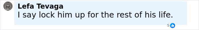 Comment from Lefa Tevaga saying lock him up for life in an online discussion about man who falsely confessed to being Charlie Kirk's assassin. Comment from Lefa Tevaga saying lock him up for life in an online discussion about man who falsely confessed to being Charlie Kirk's assassin.