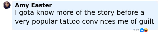 Comment by Amy Easter expressing desire to learn more before a popular tattoo links singer to missing girl&rsquo;s body.