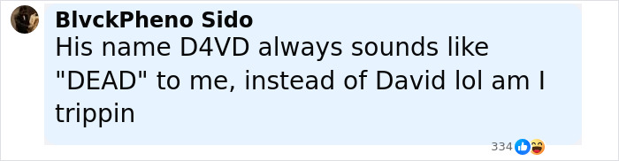 Screenshot of a social media comment discussing the coincidence connecting a singer to the body of a missing girl.