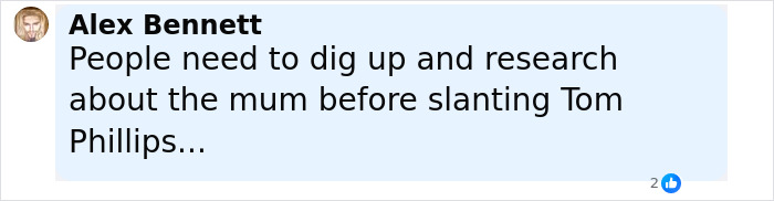 Comment from Alex Bennett discussing the mom of kids who vanished into wilderness amid released campsite photos.