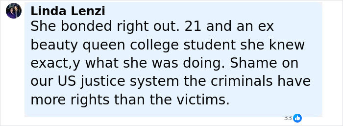 Screenshot of a social media post discussing a 21-year-old involved in a hidden baby body case related to motherhood.