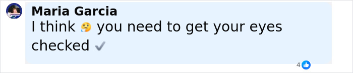 Fan comment on social media mentioning getting eyes checked, related to Jennifer Lopez and Gwen Stefani lookalike confusion.